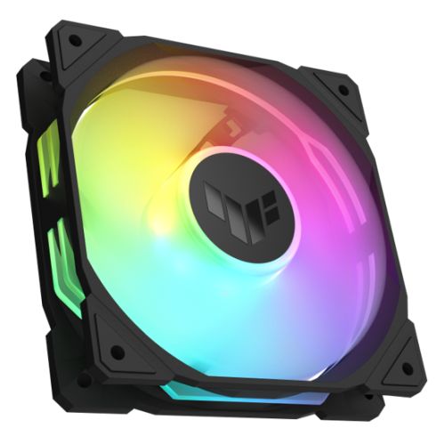 Asus TUF Gaming TR120 ARGB 12cm PWM Case Fan (Single), Hydraulic Bearing, 28mm Frame, Double-layer LED Matrix Design, 2000 RPM, Black