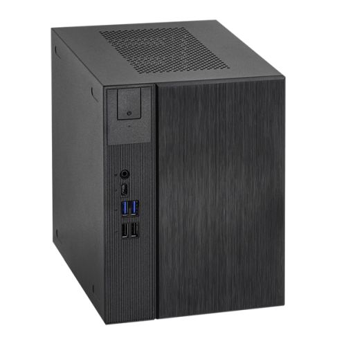 Asrock DeskMeet X300 Barebone PC, Mini ITX, AMD AM4 (X300), DDR4 DIMM, 2x SATA, 1x M.2, VGA, HDMI, DP, USB-C, 500W PSU - No CPU, RAM, Storage or O/S