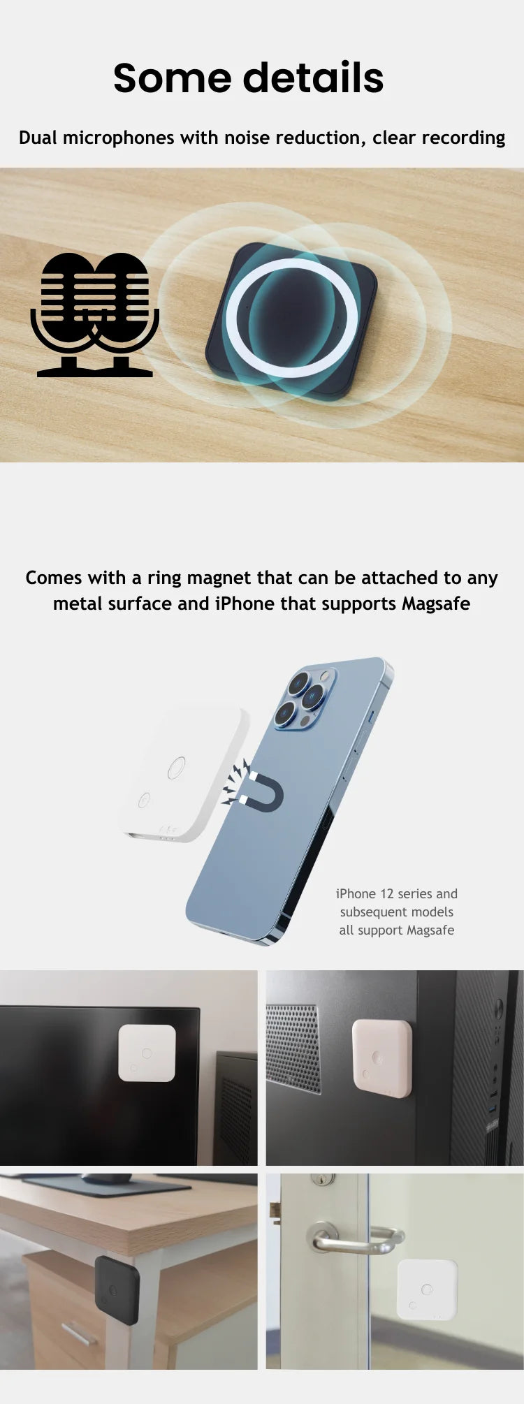 AI-Powered Voice Recorder and Call Recorder with Speech-to-Text & Summarization, Supports 100 Languages, 64GB Storage