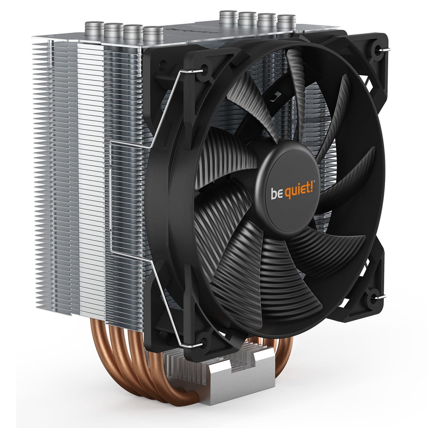 be quiet! Pure Rock 2 Fan CPU Cooler, Universal Socket, Pure Wings 2 120mm PWM Black Cooling Fan, 1500RPM, 4 Heat Pipes, 150W TDP, Asymmetrical Construction to Avoid Blocking Memory Slots, Intel LGA 1700 & AMD AM5 Compatible