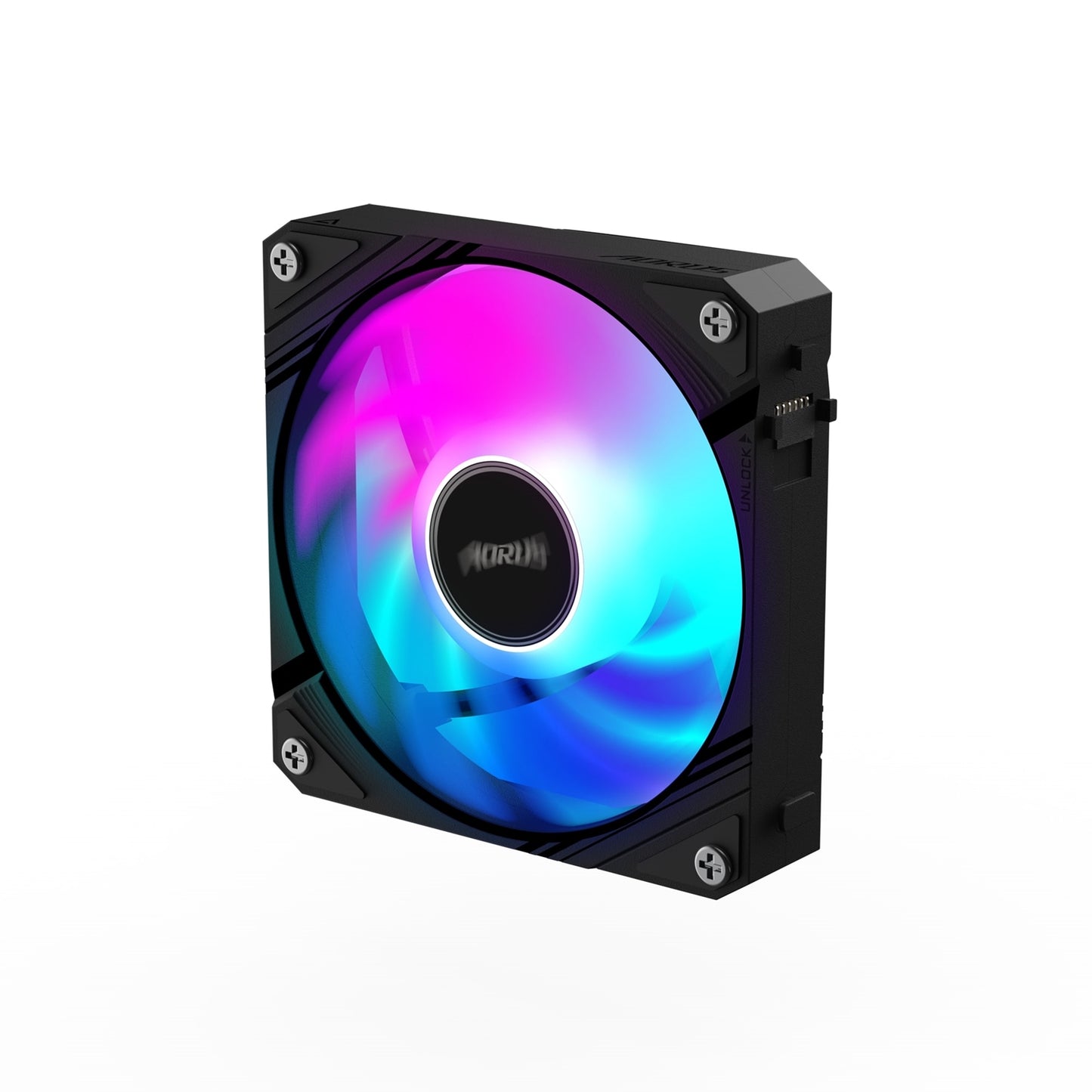 Gigabyte AORUS EZ Chain Fan 120 - High-Performance 120mm ARGB Case Fan with EZ-Chain Design, Hydro Dynamic Bearing, and Quiet Operation