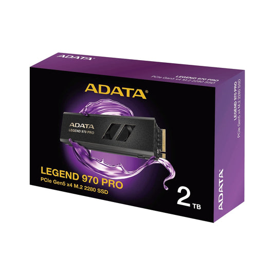 ADATA Legend 970 (SLEG-970P-2TCI) 2TB NVMe SSD, M.2 Interface ,PCIe Gen 5, 2280,  Read 14,000MB/s,  Write 11,000MB/s, 5 Year Warranty