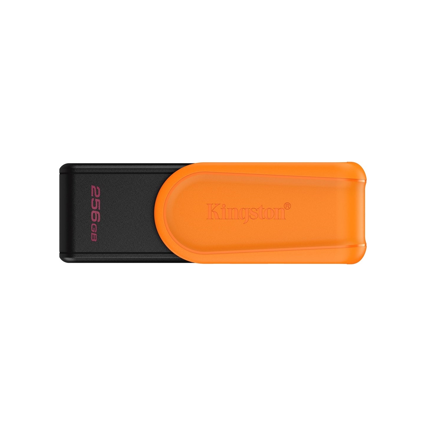 Kingston DataTraveler Exodia S DTXS/256GB USB Flash Drive, 256GB, USB 3.2, Black/Orange, Swivel Cap Design