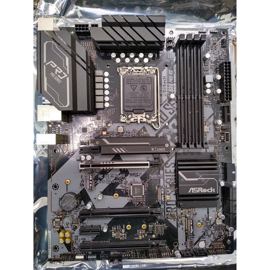 ASRock Z690 Pro RS DDR4 Motherboard, Intel Socket 1700, 12th Gen, 1x PCIe 5.0 x16, 1x PCIe 4.0 x16, 1x PCIe 3.0 x16, 2x PCIe 3.0 x1, ATX, USB 3.2 Gen2x2 Type-C, Dragon 2.5G LAN, HDMI, DisplayPort, ASRock Graphics Card Holder