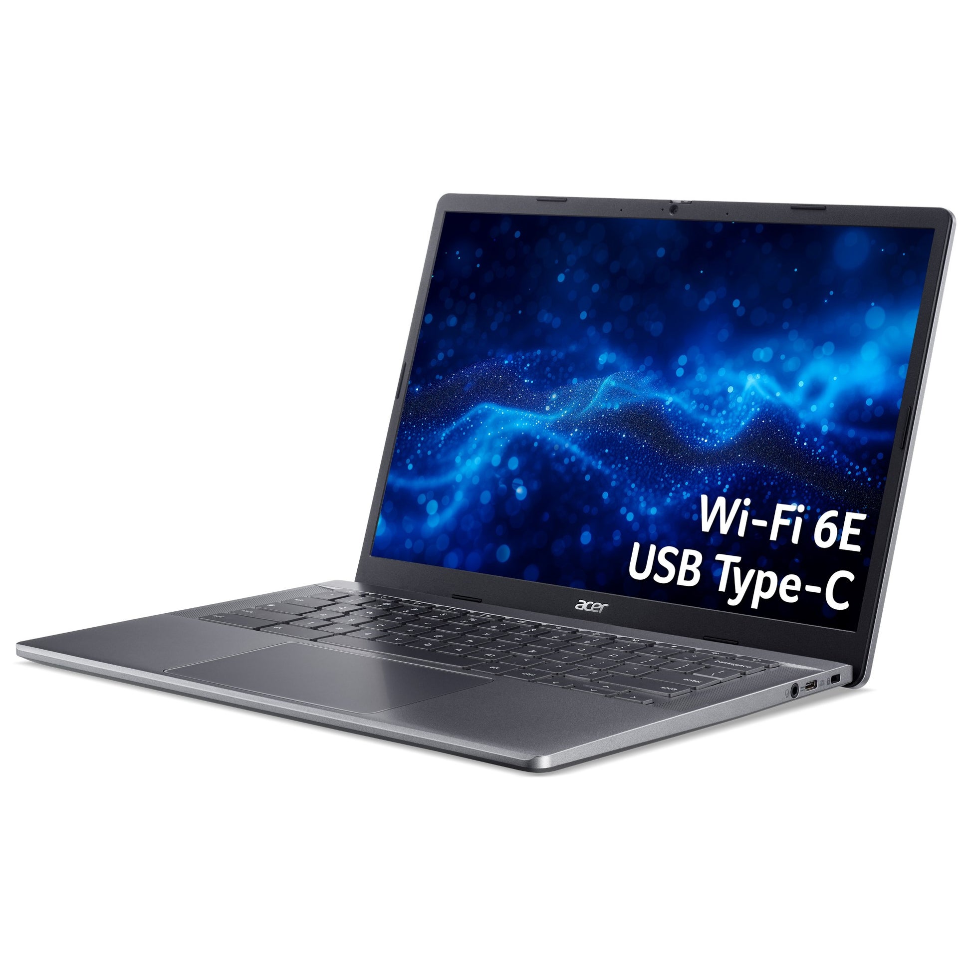 Acer Chromebook Enterprise 514 CBE574-1-R4KW R5-7520C 16GB/256GB AMD Ryzen 5 35.6 cm (14") LPDDR5x-SDRAM SSD Wi-Fi 6E (802.11ax) ChromeOS Charcoal, Grey