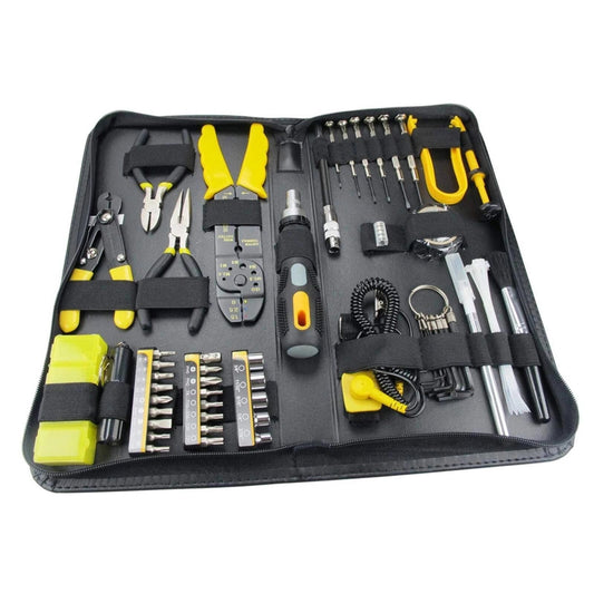 Sprotek 58 Piece Computer & Electronics Repair Tool Kit In A Case, All Tools Are Fully Demagnetized To Protect Your Computers Hard Drive Or Magnetic Media From Damage.