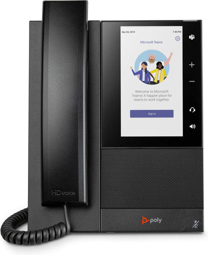 Poly CCX 500 Business Media Phone for Microsoft Teams and PoE-enabled