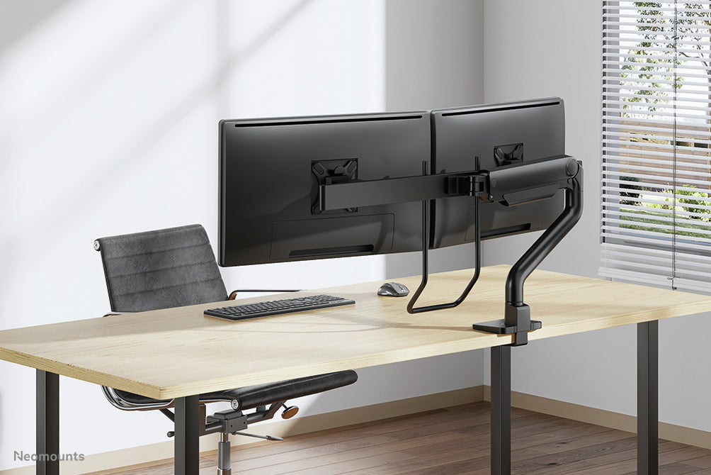 Neomounts DS75S-950BL2 Monitor arm 17-32" - gas spring - Topfix - 180°-stop