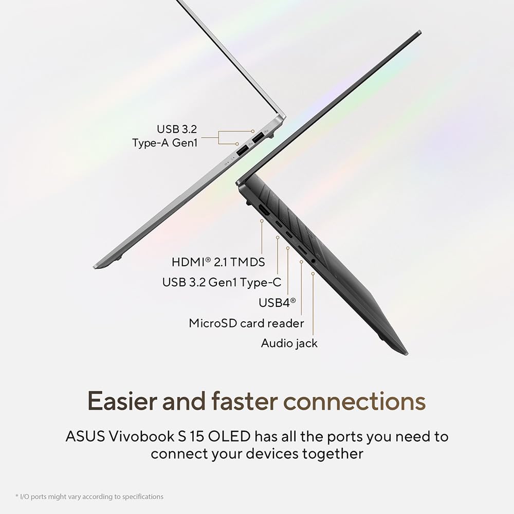 ASUS Vivobook S14 M3407HA Metal Laptop | 14.0" WQXGA 2.5K Screen | AMD Ryzen 9 270 | 32GB RAM | 1TB SSD | Backlit UK Keyboard | Windows 11