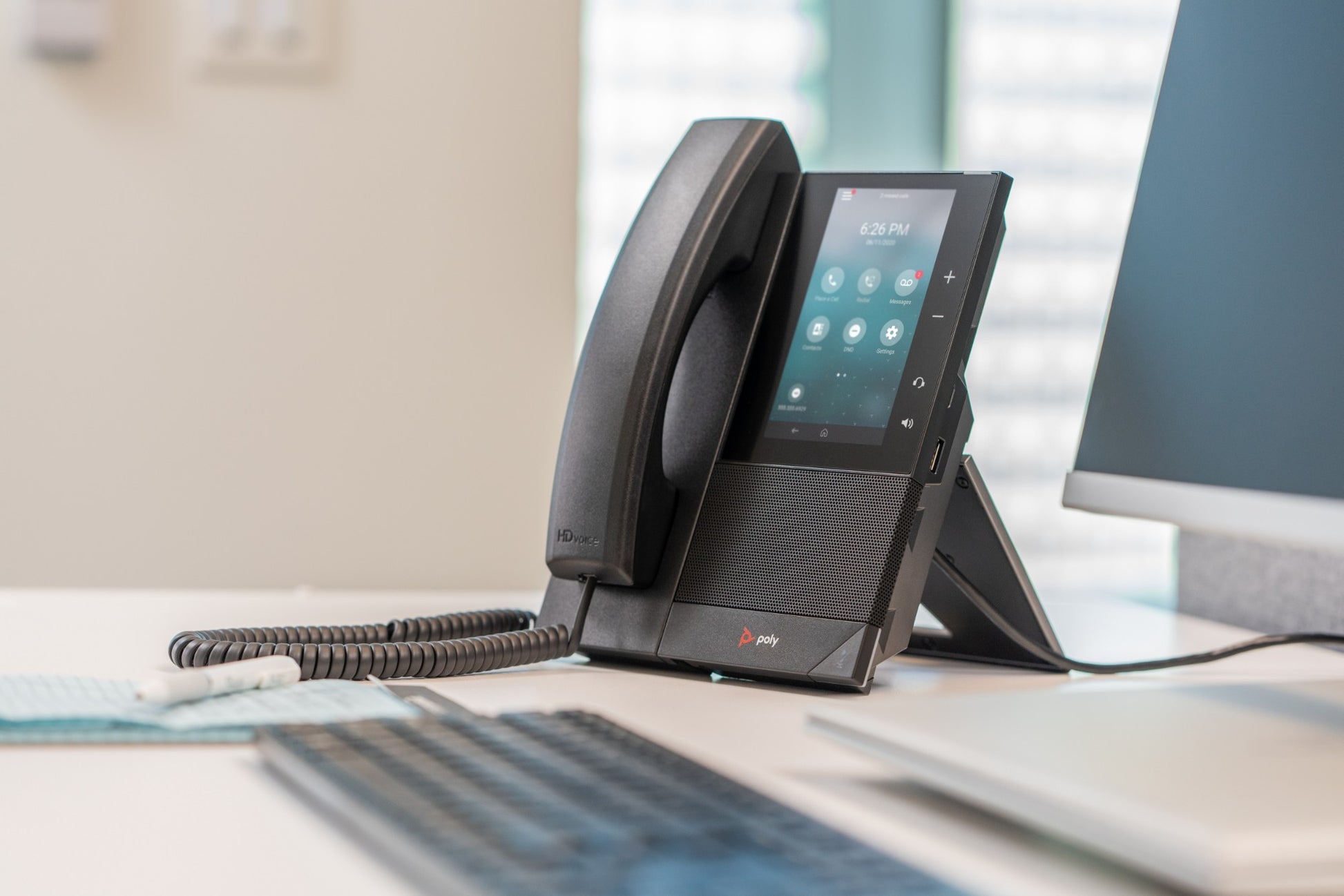 Poly CCX 500 Business Media Phone for Microsoft Teams and PoE-enabled