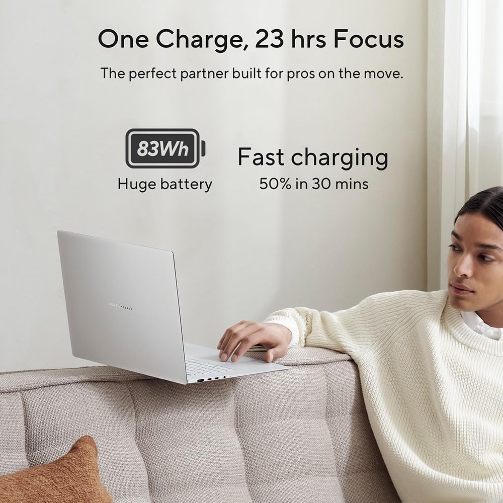 ASUS Vivobook S14 M3407HA Metal Laptop | 14.0" WQXGA 2.5K Screen | AMD Ryzen 9 270 | 32GB RAM | 1TB SSD | Backlit UK Keyboard | Windows 11