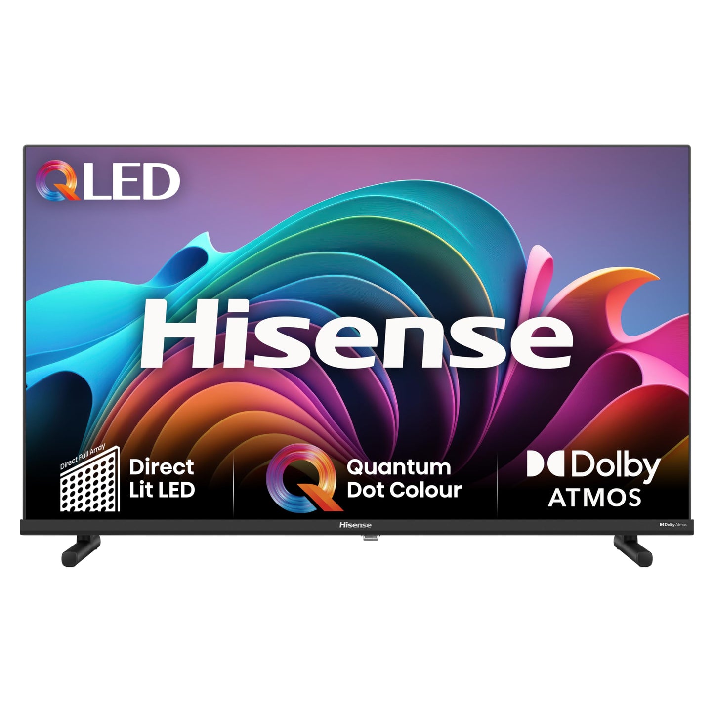 Hisense 40" 40A4QTUK FHD LED TV with Freely - Direct Lit LED, Dolby Audio, Natural Colour Enhancer, Games Mode, Sports Mode with Freely, Disney +, YouTube, Netflix