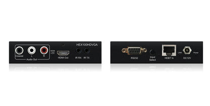 Blustream HEX100HD-VGA KIT AV transmitter & receiver Black