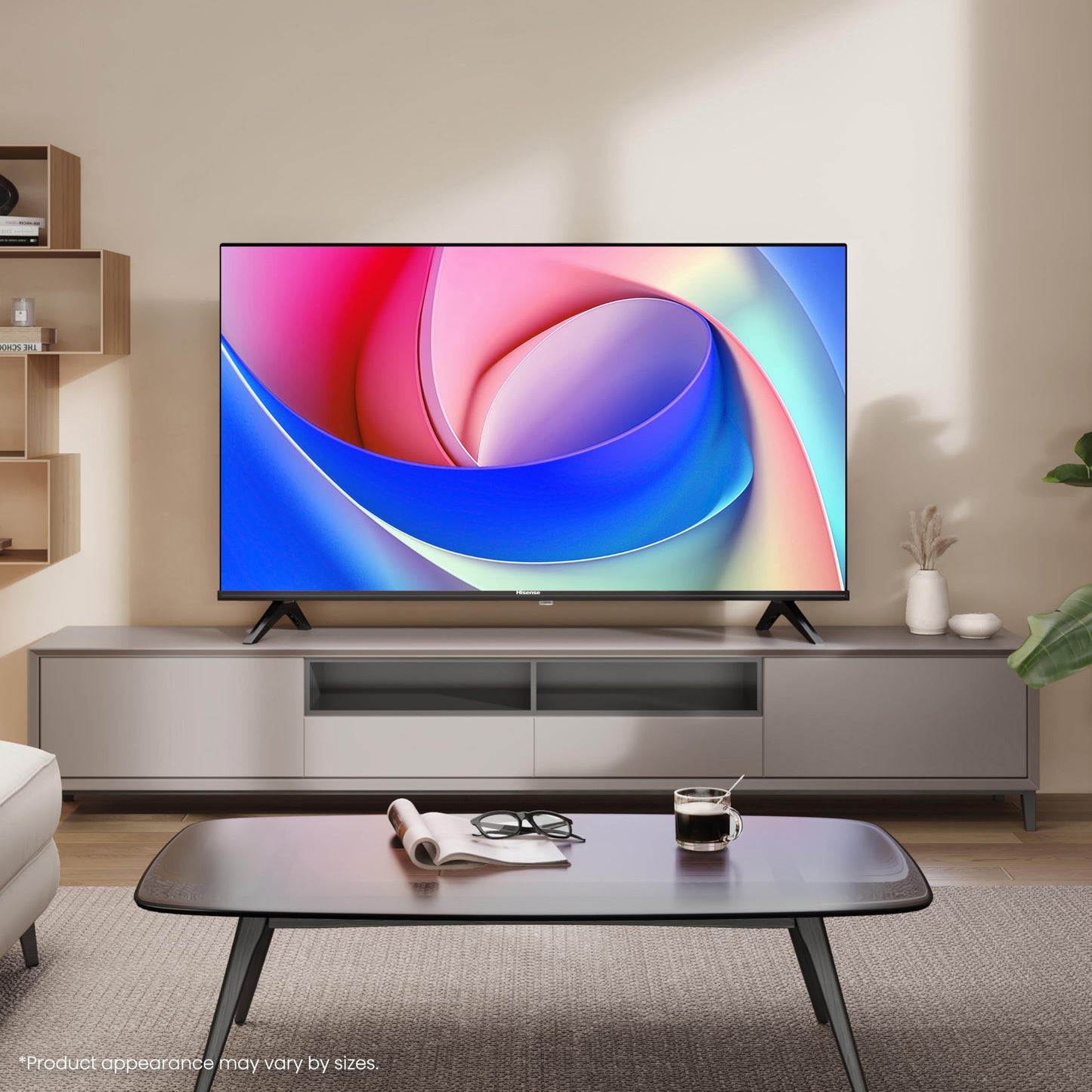 Hisense 40" 40A4QTUK FHD LED TV with Freely - Direct Lit LED, Dolby Audio, Natural Colour Enhancer, Games Mode, Sports Mode with Freely, Disney +, YouTube, Netflix