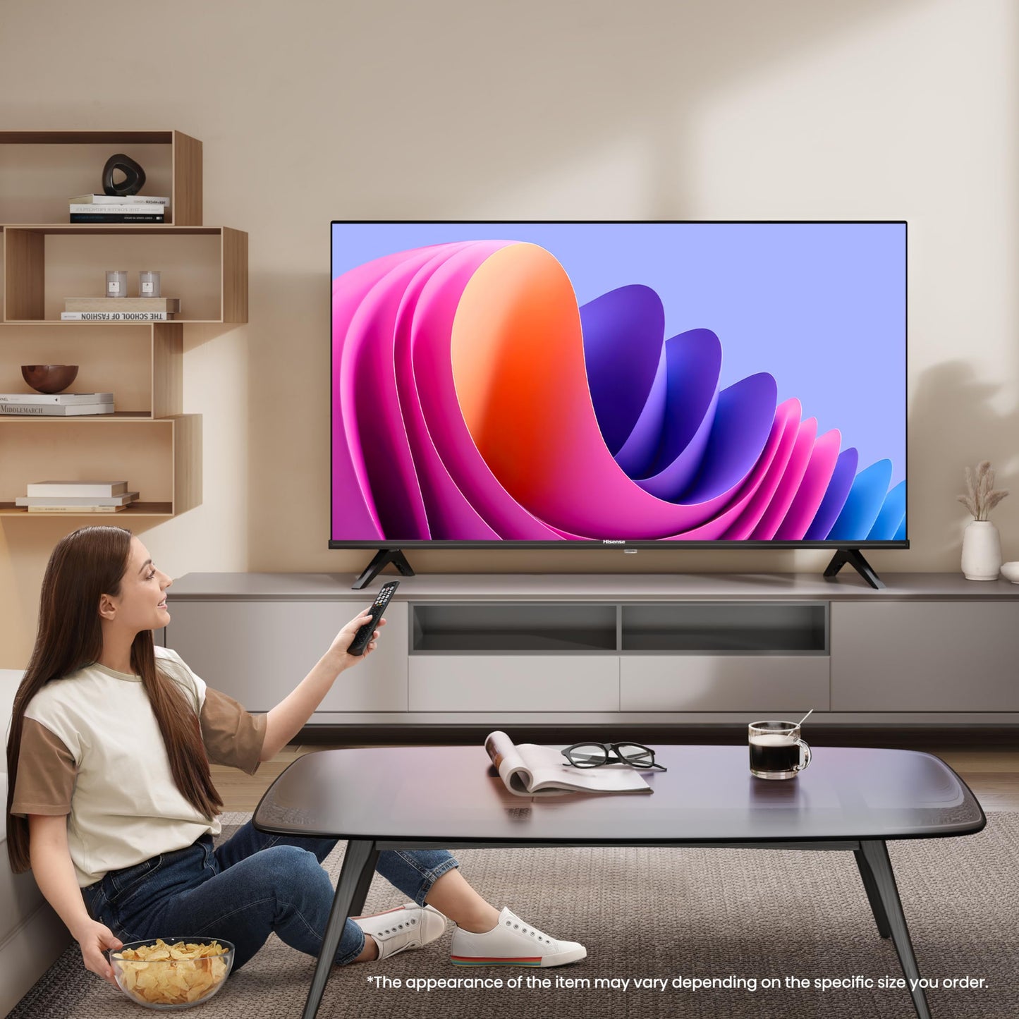 Hisense 40" 40A4QTUK FHD LED TV with Freely - Direct Lit LED, Dolby Audio, Natural Colour Enhancer, Games Mode, Sports Mode with Freely, Disney +, YouTube, Netflix
