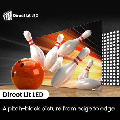 Hisense 40" 40A4QTUK FHD LED TV with Freely - Direct Lit LED, Dolby Audio, Natural Colour Enhancer, Games Mode, Sports Mode with Freely, Disney +, YouTube, Netflix