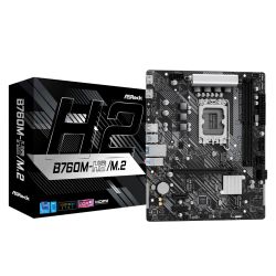 Asrock B760M-H2/M.2, Intel B760, 1700, Micro ATX, 2 DDR5, 2 HDMI, 2.5G LAN, PCIe4, 2x M.2