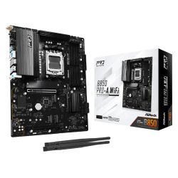 Asrock B850 PRO-A WIFI, AMD B850, AM5, ATX, 4 DDR5, HDMI, USB-C (DP-alt), Wi-Fi 6E, 2.5G LAN, 4x M.2