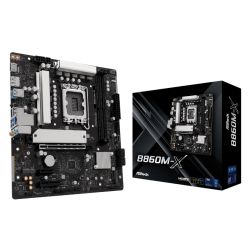 Asrock B860M-X, Intel B860, 1851, Micro ATX, 2 DDR5, HDMI, DP, 2.5G LAN, 2x M.2