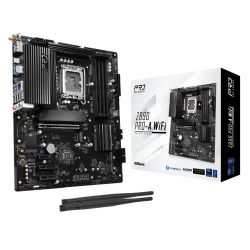 Asrock Z890 PRO-A WIFI, Intel Z890, 1851, ATX, 4 DDR5, HDMI, DP, TB4, Wi-Fi 6E, 2.5G LAN, 4x M.2