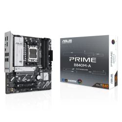 Asus PRIME B840M-A-CSM - Corporate Stable Model, AMD B840, AM5, Micro ATX, 4 DDR5, HDMI, 2 DP, 2.5G LAN, 3x M.2