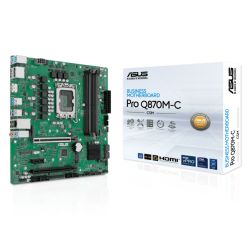 Asus PRO Q870M-C-CSM - Corporate Stable Model, Intel Q870, 1851, Micro ATX, 4 DDR5, HDMI, 2 DP, GB LAN, 2x M.2