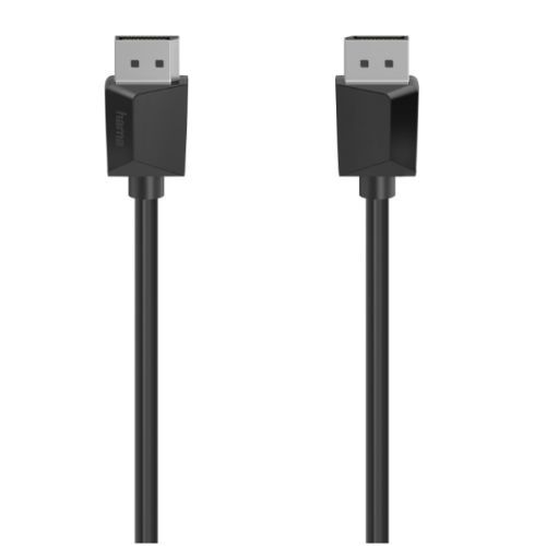 Hama DisplayPort 1.2 Cable, Male to Male, Ultra-HD 4K, 3 Metre