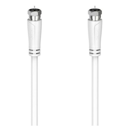 Hama SAT Connection Cable, F-Plug to F-Plug, 90dB, 1.5 Metre, White