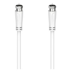 Hama SAT Connection Cable, F-Plug to F-Plug, 90dB, 1.5 Metre, White