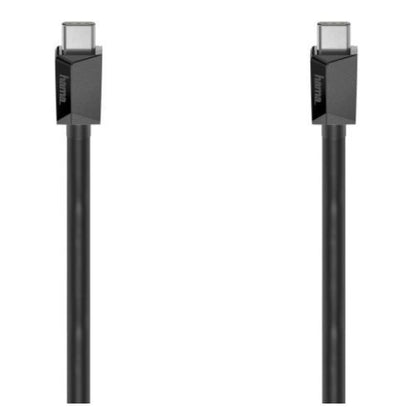 Hama 10Gbps USB-C to USB-C Charging Cable, E-Marker, USB 3.2 Gen2, 5A, 100W, 1 Metre, Black