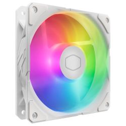Cooler Master SickleFlow Edge 120 ARGB 12cm PWM Case Fan, Up to 2500 RPM, Loop Dynamic Bearing, White Edition