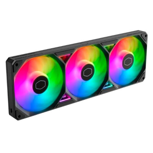 Cooler Master SickleFlow Edge 360 ARGB PWM Triple-Fan Single-Frame Unit, Up to 2500 RPM, Loop Dynamic Bearing, Single Connection, Black