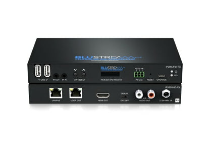 Blustream IP200UHD-RX AV receiver Black