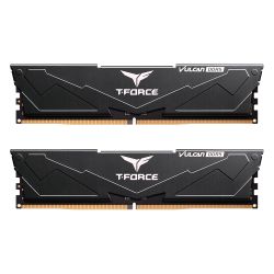 Team T-Force Vulcan 32GB Kit (2 x 16GB), DDR5, 6000MHz (PC5-48000), CL38, ECC, AMD EXPO & Intel XMP 3.0, PMIC, DIMM Memory, Black