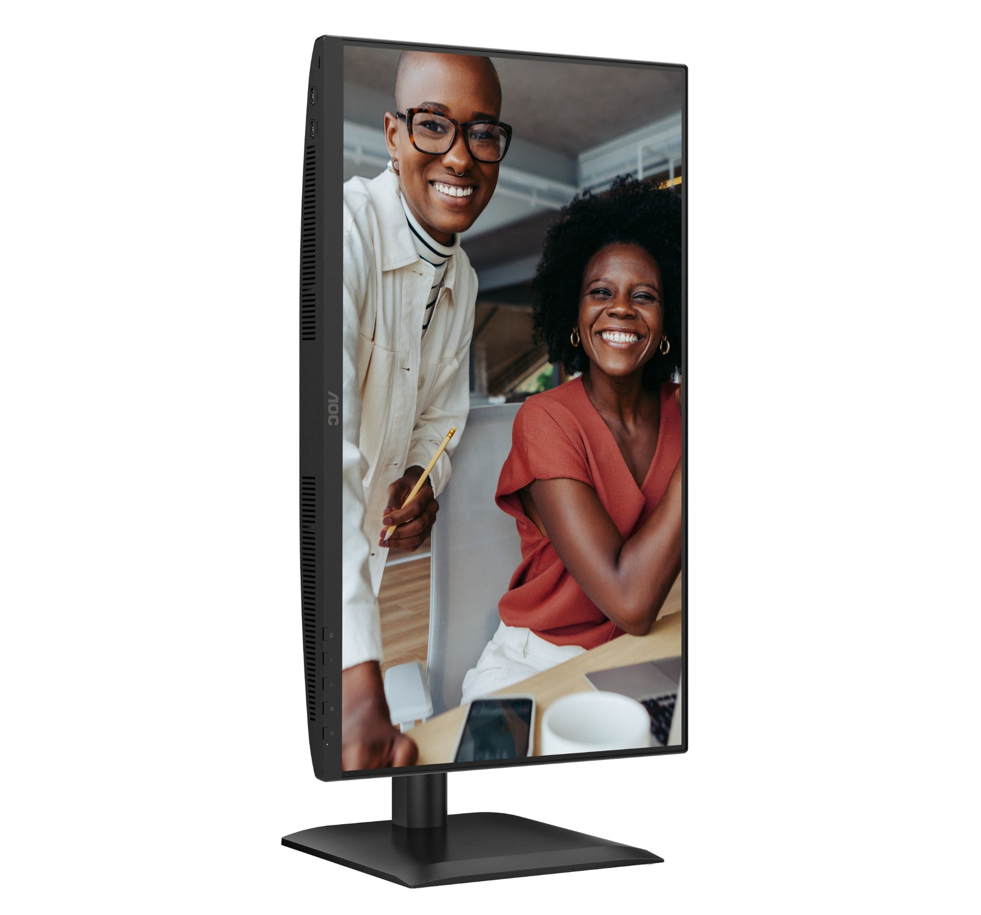 AOC E4 24E4CV computer monitor 60.5 cm (23.8") 1920 x 1080 pixels Full HD LED Black