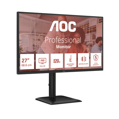 AOC 27E4CV computer monitor 68.6 cm (27") 1920 x 1080 pixels Full HD LED Black