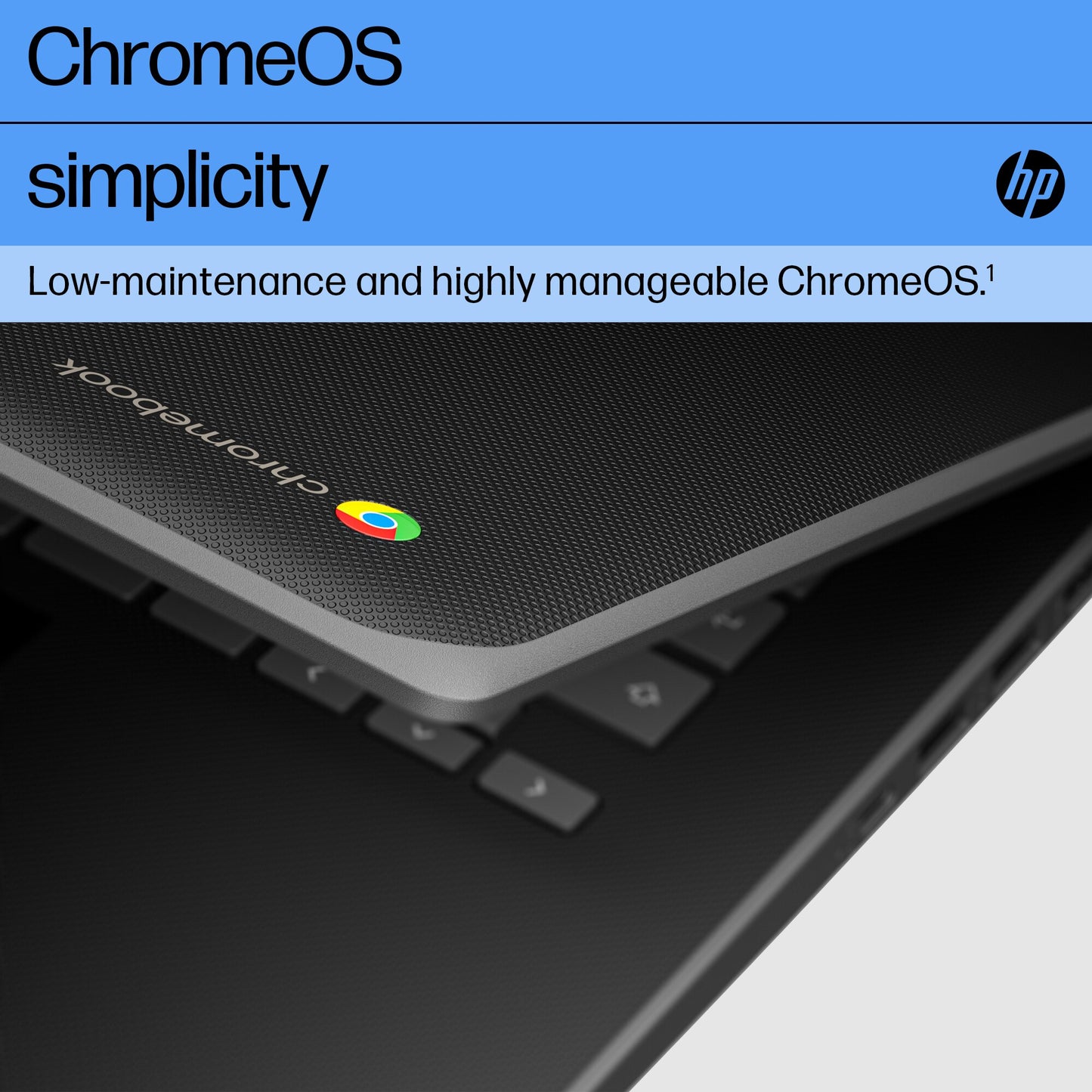 HP Fortis G1i 14 Chromebook Intel N N150 35.6 cm (14") HD 4 GB LPDDR5-SDRAM 32 GB eMMC Wi-Fi 6 (802.11ax) ChromeOS Black