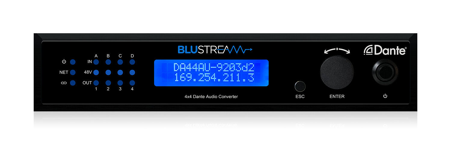 Blustream DA44AU audio converter Black