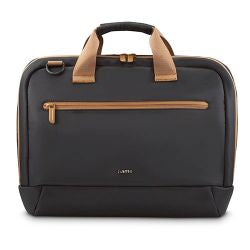 Hama Ultra Lightweight Laptop Bag, Up to 16.2", Padded Compartment, Front Pocket, Trolley Strap, Water-Repellent, Eco-Friendly, Black