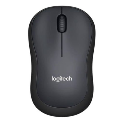 Logitech M220 Silent Wireless Optical Mouse, SilentTouch Tech, 3 Buttons, 1000DPI, Charcoal, OEM