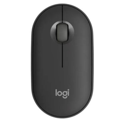 Logitech Pebble Mouse 2 M350s Bluetooth Optical Mouse, Compact, Multi-Pairing, 400-4000 DPI, Ambidextrous, Tonal Graphite