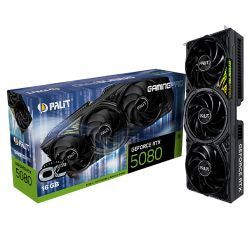 Palit RTX5080 GamingPro OC, PCIe5, 16GB DDR7, HDMI, 3 DP, 2700Mhz Clock, RGB Lighting, Overclocked