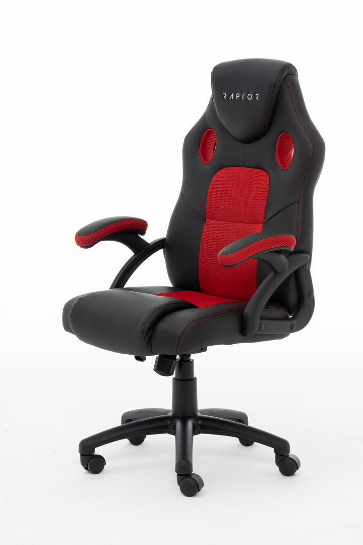 Raptor Gaming RG-GS-40 Gaming armchair Padded seat Black, Red