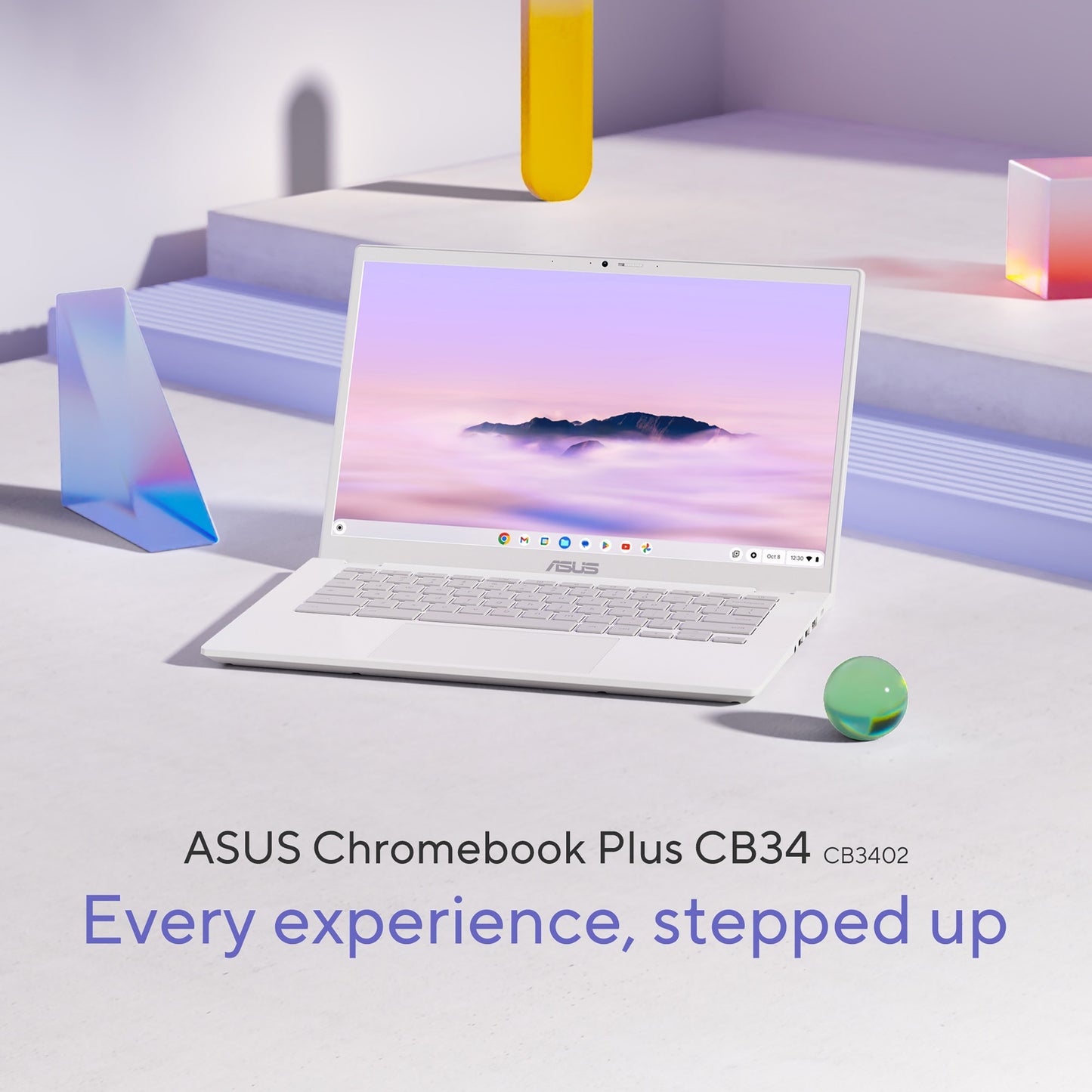 ASUS Chromebook Plus CX34 CB3402CVA-MW0586 Intel Core i3 i3-1315U 35.6 cm (14") Touchscreen Full HD 8 GB LPDDR5-SDRAM 128 GB UFS Wi-Fi 6E (802.11ax) ChromeOS Grey