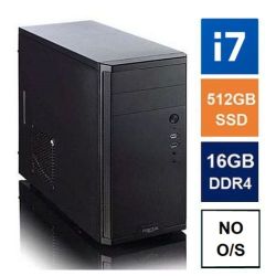 Spire MATX Tower PC, Fractal Core 1100 Case, i7-14700, 16GB DDR4, 512GB SSD, Corsair 550W, No Optical, KB & Mouse, No Operating System