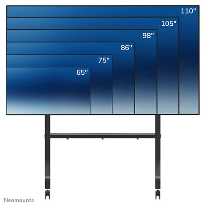 Neomounts FL50-575BL1 TV trolley 65-115" - fast installation - TÜV