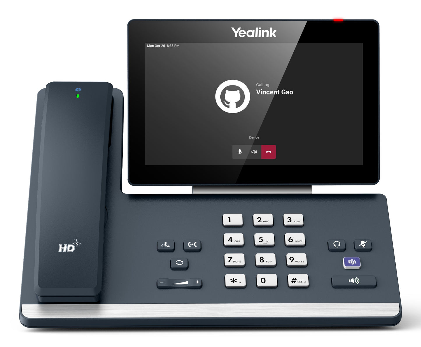 Yealink MP58WH Android Wi-Fi Smart Media Phone for Teams with Cordless Bluetooth Handset