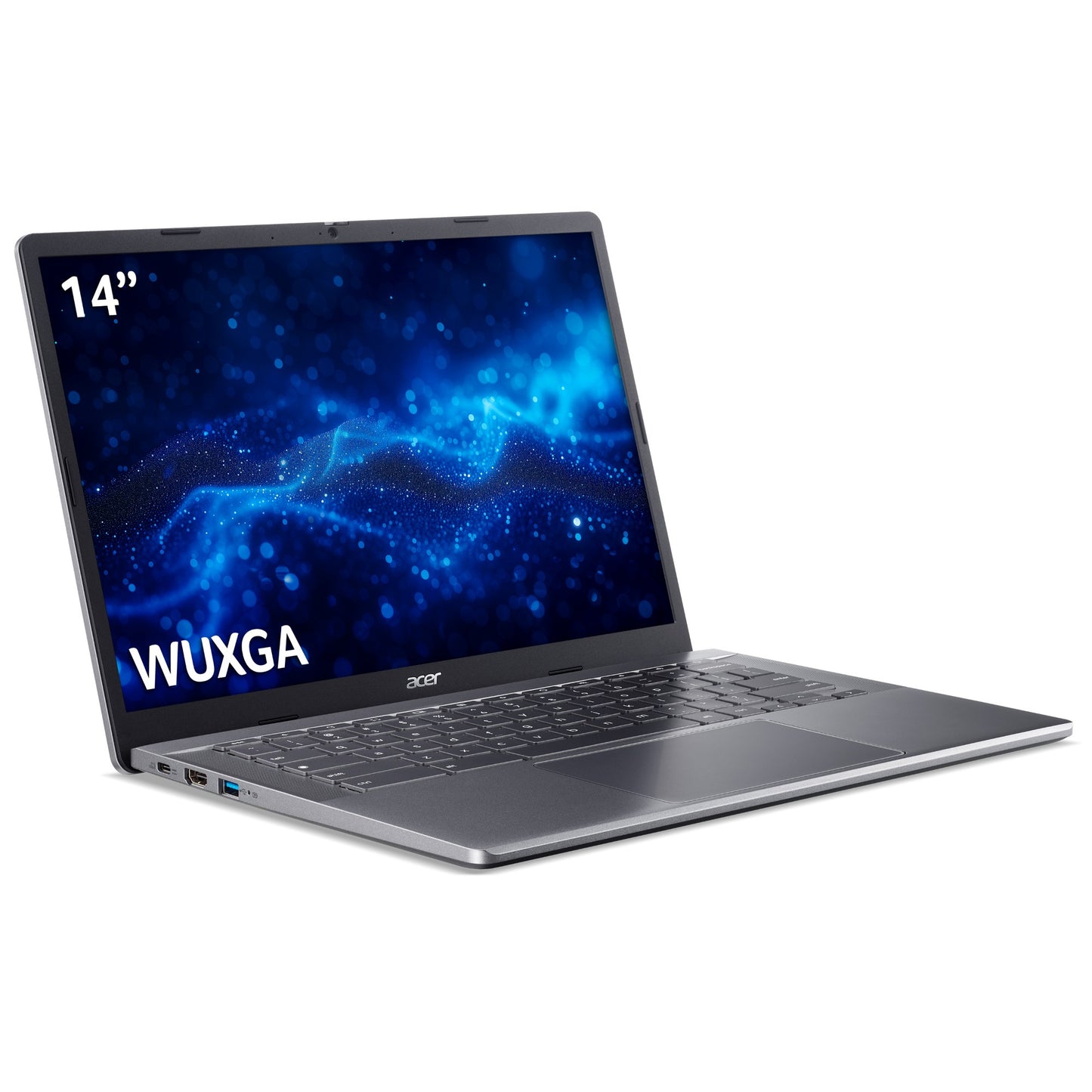 Acer Chromebook Enterprise 514 CBE574-1-R4KW R5-7520C 16GB/256GB AMD Ryzen 5 35.6 cm (14") LPDDR5x-SDRAM SSD Wi-Fi 6E (802.11ax) ChromeOS Charcoal, Grey