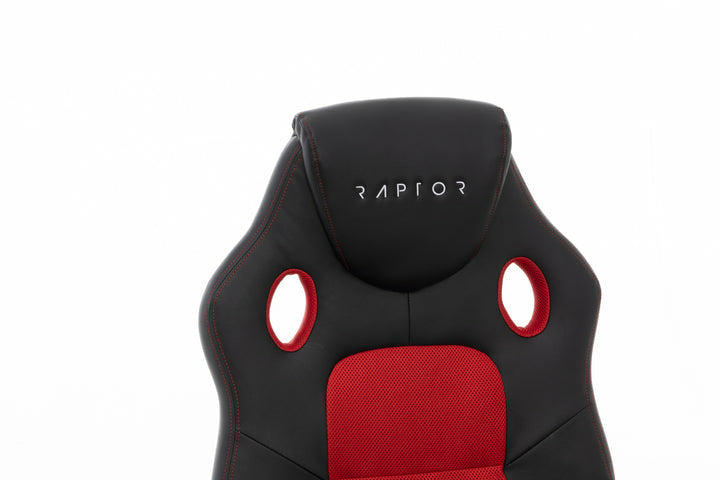 Raptor Gaming RG-GS-40 Gaming armchair Padded seat Black, Red