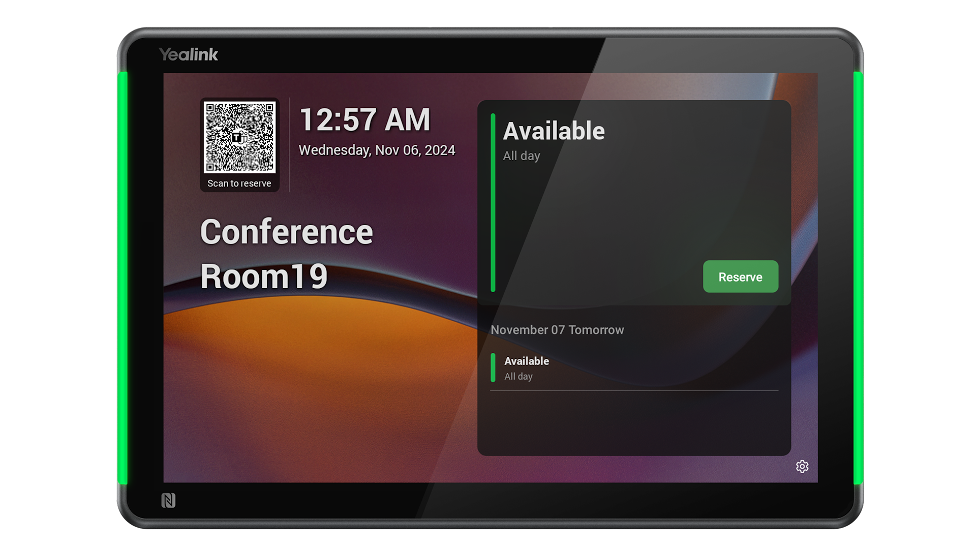 Yealink 10-inch Android-based Room Scheduling Panel | ROOMPANEL-PLUS-E2